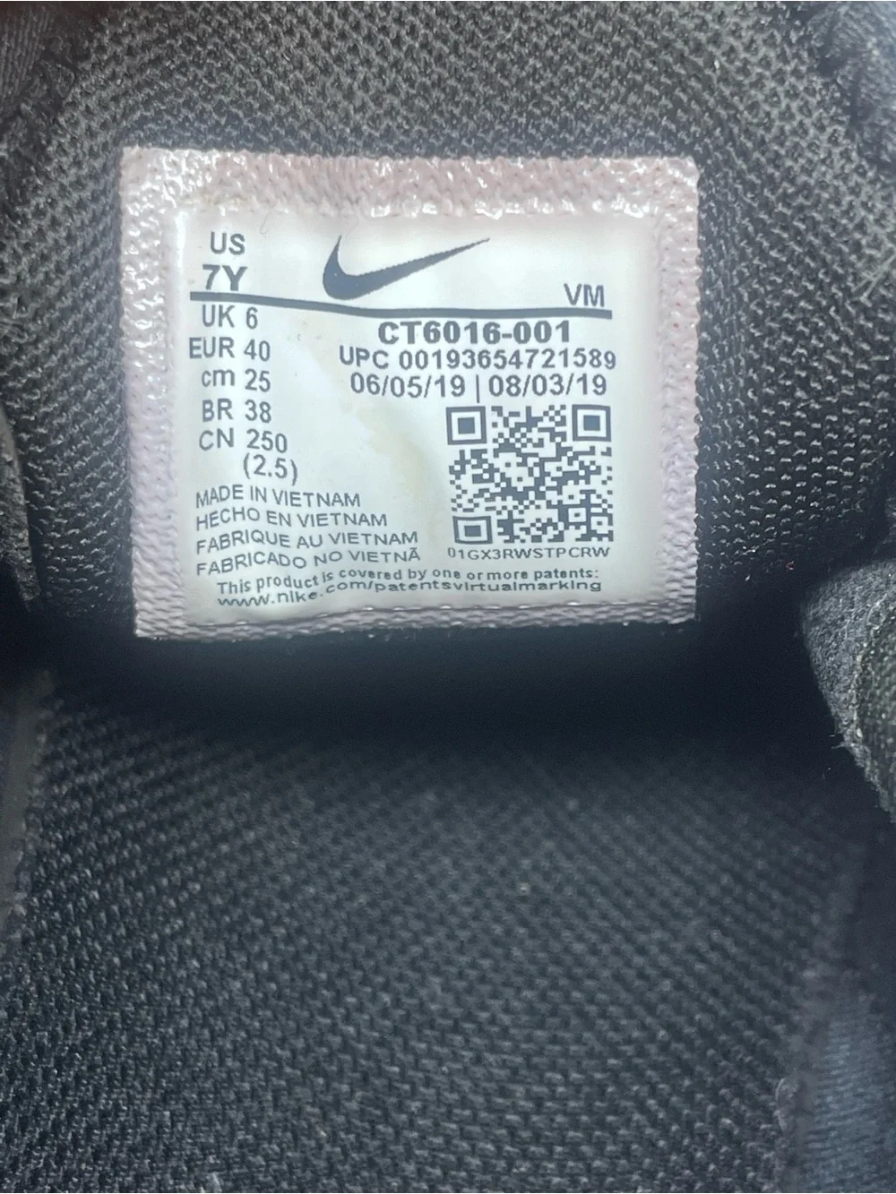 Nike Air Max 270 Black Sneakers with Blue Gradient Swoosh